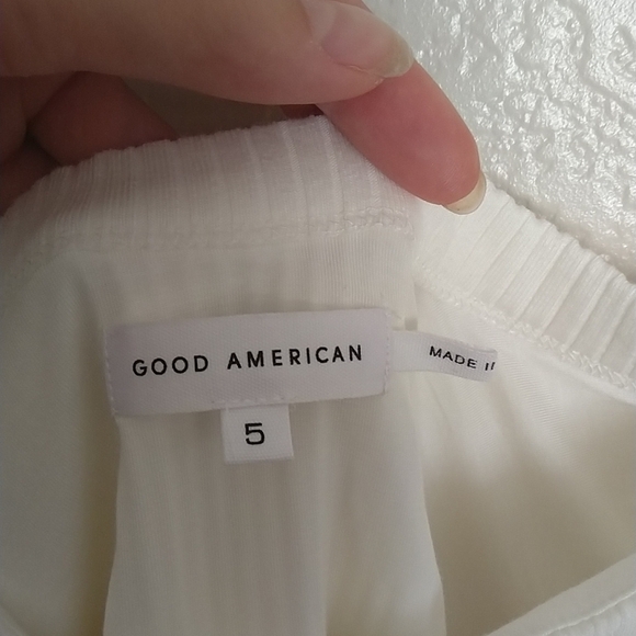 NWT Good American Ribbed Scoop Back Bodysuit sz 5/2 XL - Picture 5 of 9